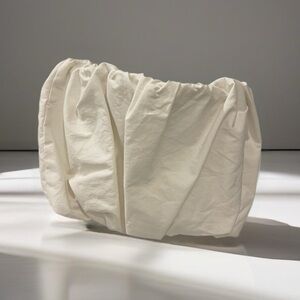 strapless puffer top